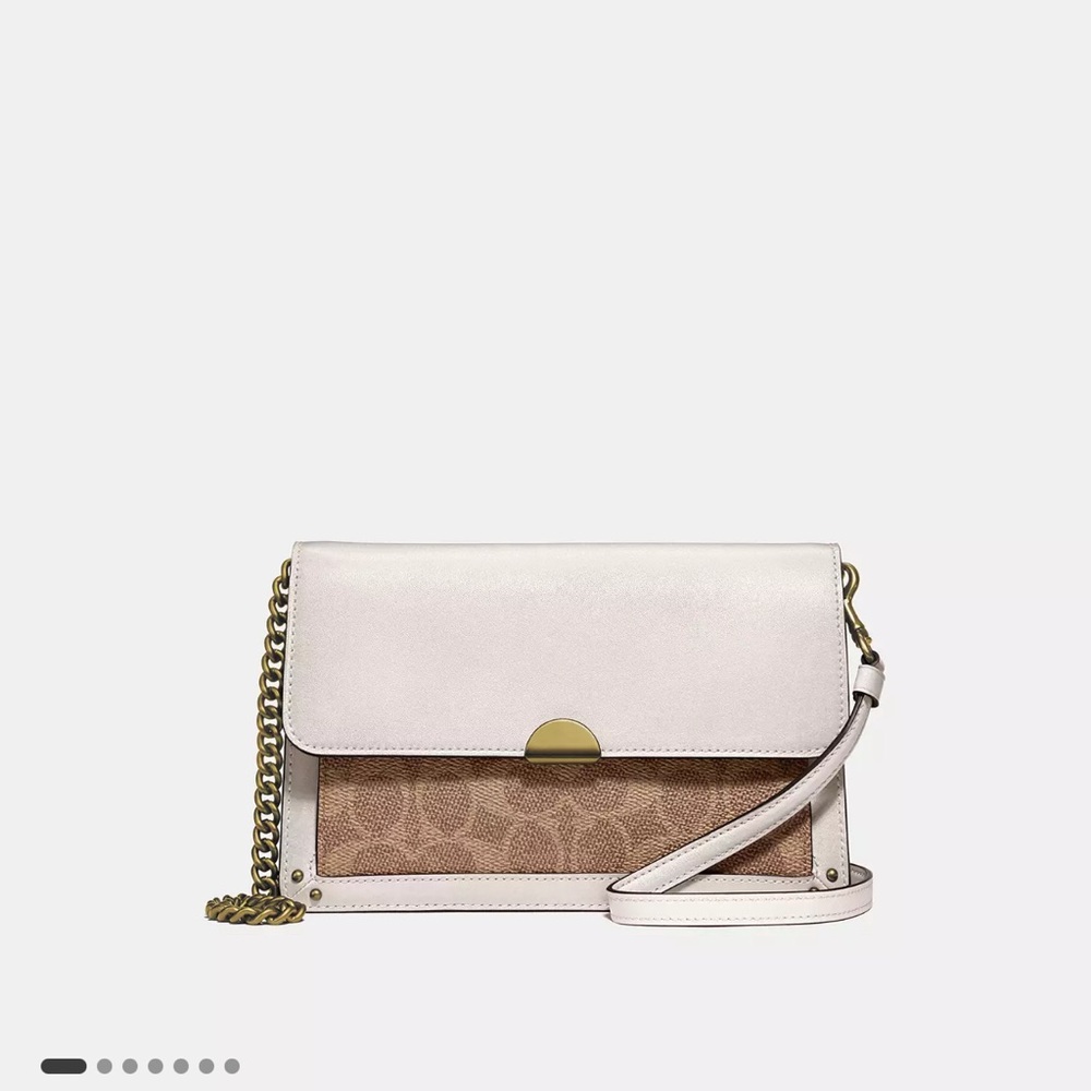 Coach convertible crossbody in colorblock signature